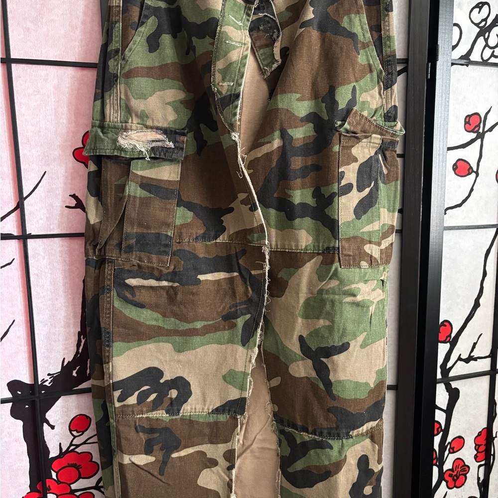 Camouflage Y2K Cargo skirt